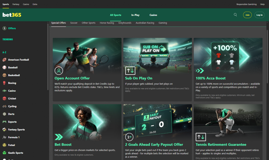bet365 бонус понуди