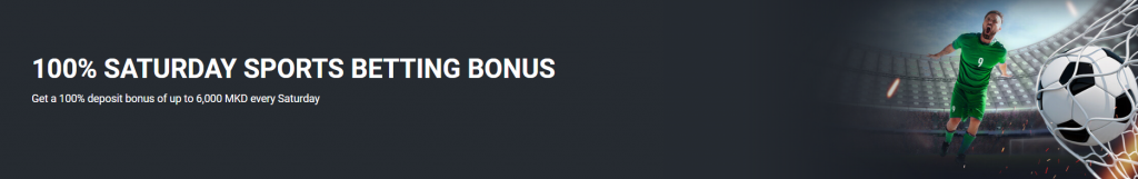100% Saturday sports betting bonus