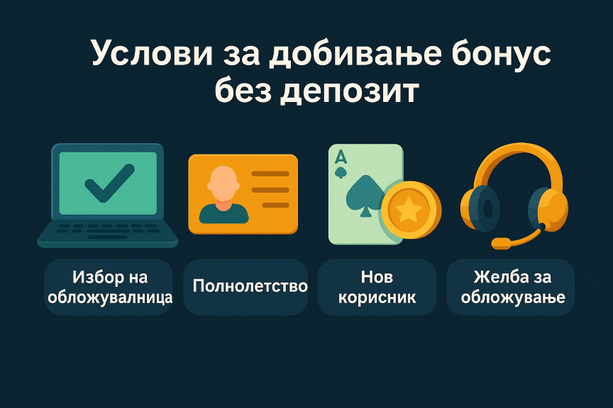 Некој од условите за добивање бонус без депозит