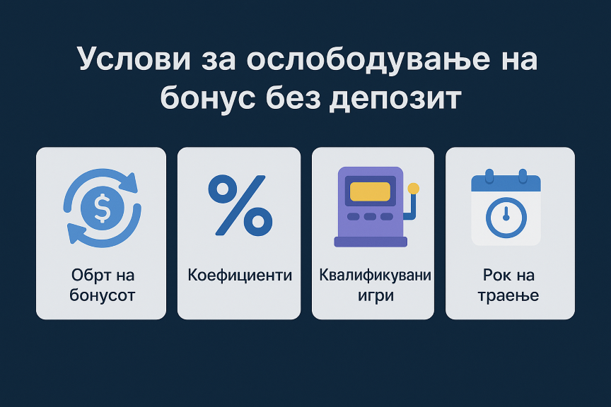 Услови за повлекување на парите при користење на бонус без депозит